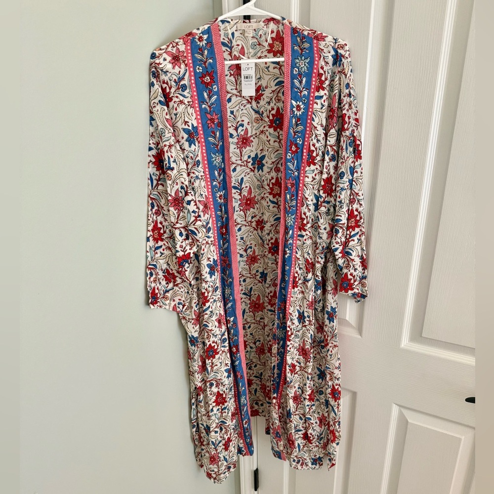Loft Open Front Duster Cover Up - New With Tags, size XL / XXL